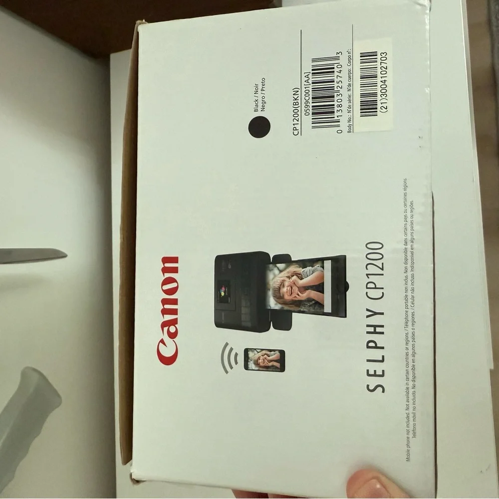 Canon 0599C001 Selphy CP1200 Black Wireless Color Photo Printer - Picture 12 of 12